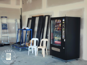 ASAP free Vending machine on the building site