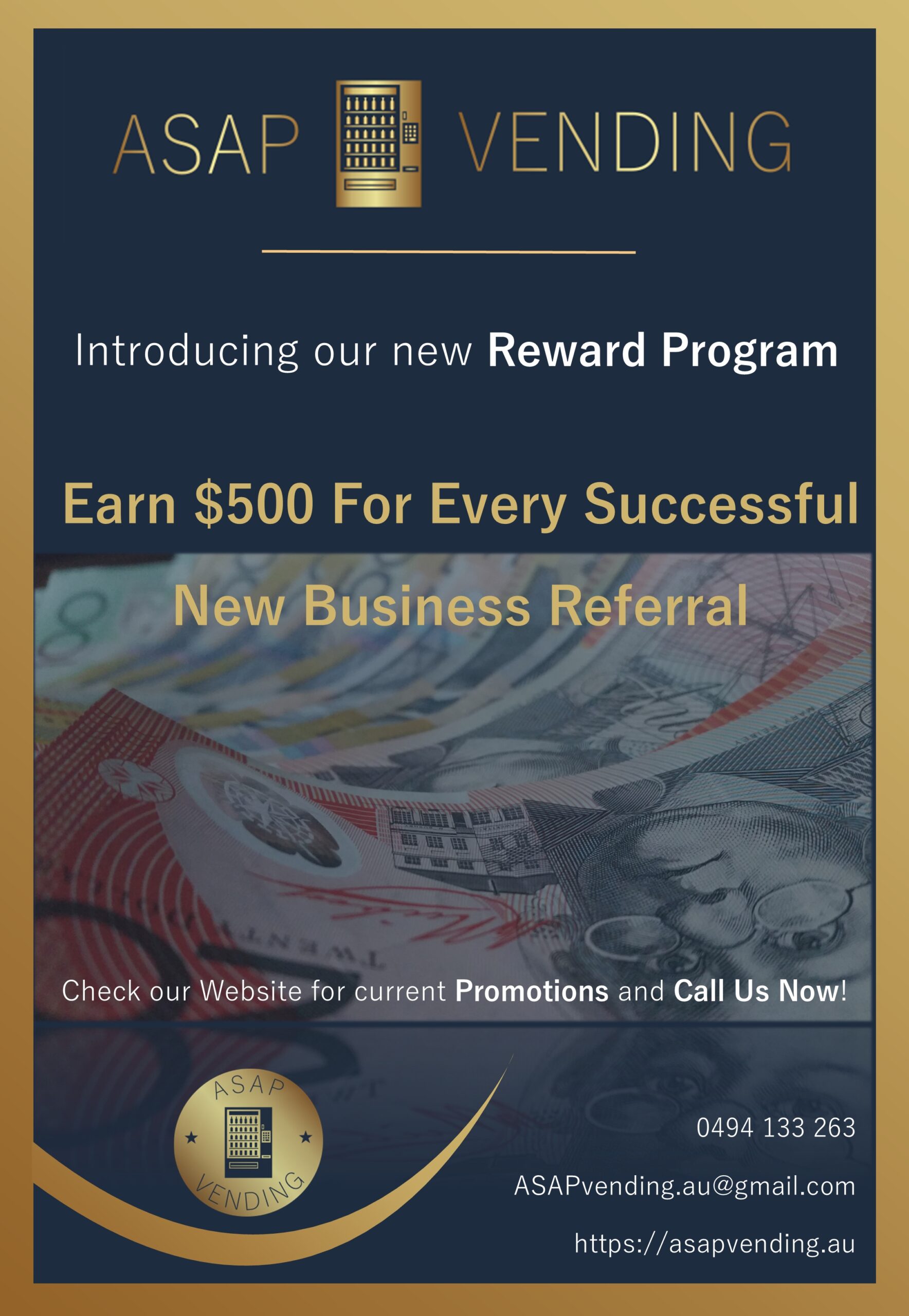 ASAP Vending promotion - February 2025 ASAP Vending Reward Program - Earn $500